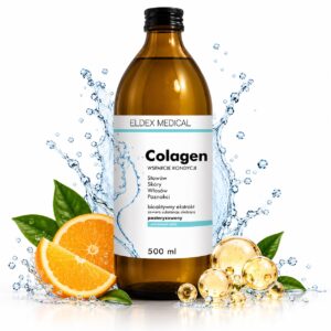 COLAGEN ELDEX MEDICAL – Kolagen do Picia z Witaminą C na Skórę, Włosy i Paznokcie | 500 ml