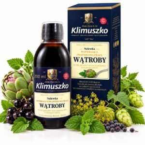 Nalewka na Wątrobę Ojca Klimuszki – Bezalkoholowy Tonik Ziołowy z Karczochem 200 ml
