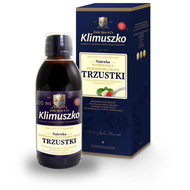 Nalewka Klimuszko wspierająca prawidłową pracę trzustki 200ml