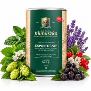 Mieszanka Ziołowa na USPOKOJENIE Ojca Klimuszko – Stres, Wyciszenie i Spokojny Sen z Melisą, Lawendą i Chmielem | 30 saszetek, 52,5 g
