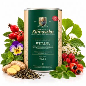 Mieszanka Ziołowa WITALNA Ojca Klimuszko – na Energię, Witalność i Zmęczenie z Żeń-Szeniem i Guaraną | 30 saszetek, 52,5 g