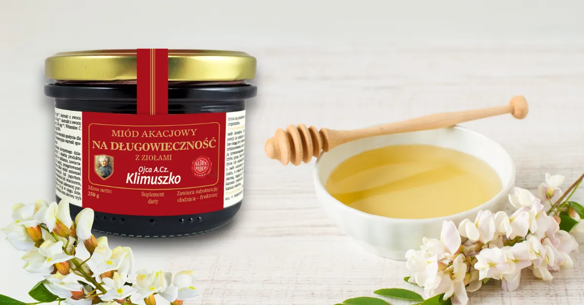 miód akacjowy z ziołami klimuszko