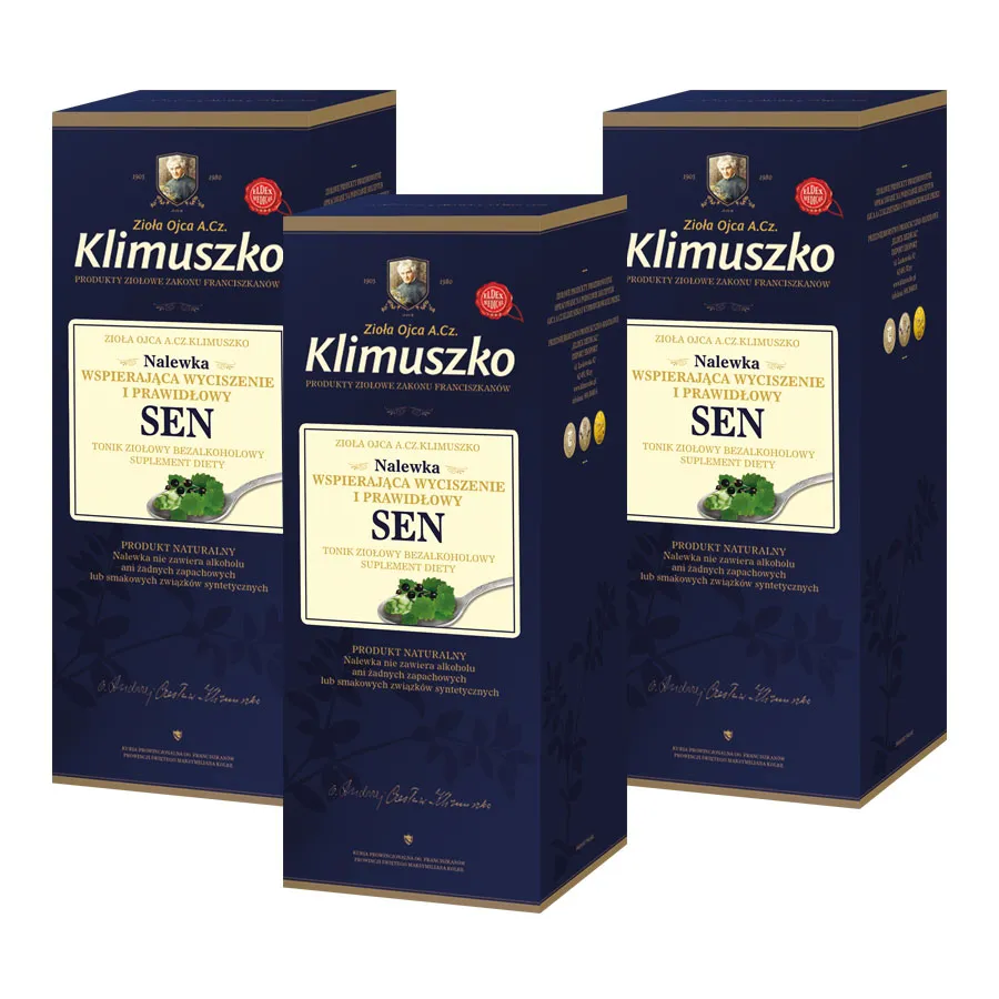 nalewka bezalkoholowa - zioła na sen ojca klimuszko