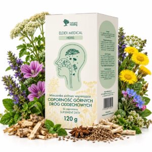 ODPORNOŚĆ GÓRNYCH DRÓG ODDECHOWYCH – Mieszanka ziołowa na odporność i wsparcie układu oddechowego | ELDEX MEDICAL 120 g