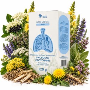 SWOBODNE ODDYCHANIE – Ziołowa mieszanka na drogi oddechowe, gardło i wsparcie oddychania | ELDEX MEDICAL 120 g