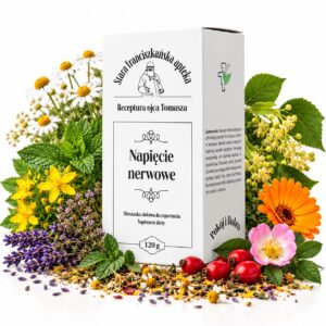 Zioła na Stres i Uspokojenie – Napięcie Nerwowe, Receptura Ojca Tomasza 120 g
